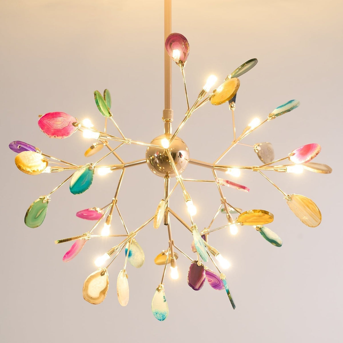 Dunselholm Agate Chandelier-Moonnatur