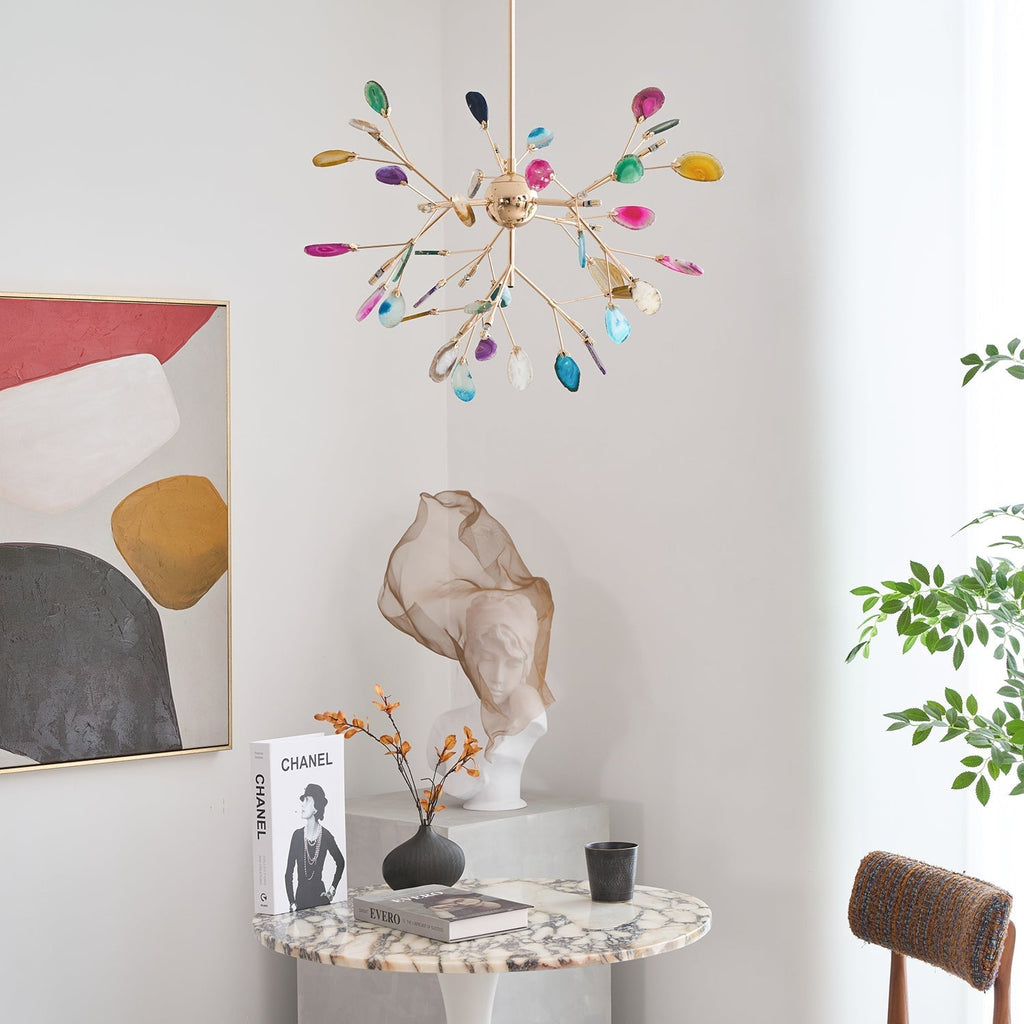 Dunselholm Agate Chandelier-Moonnatur