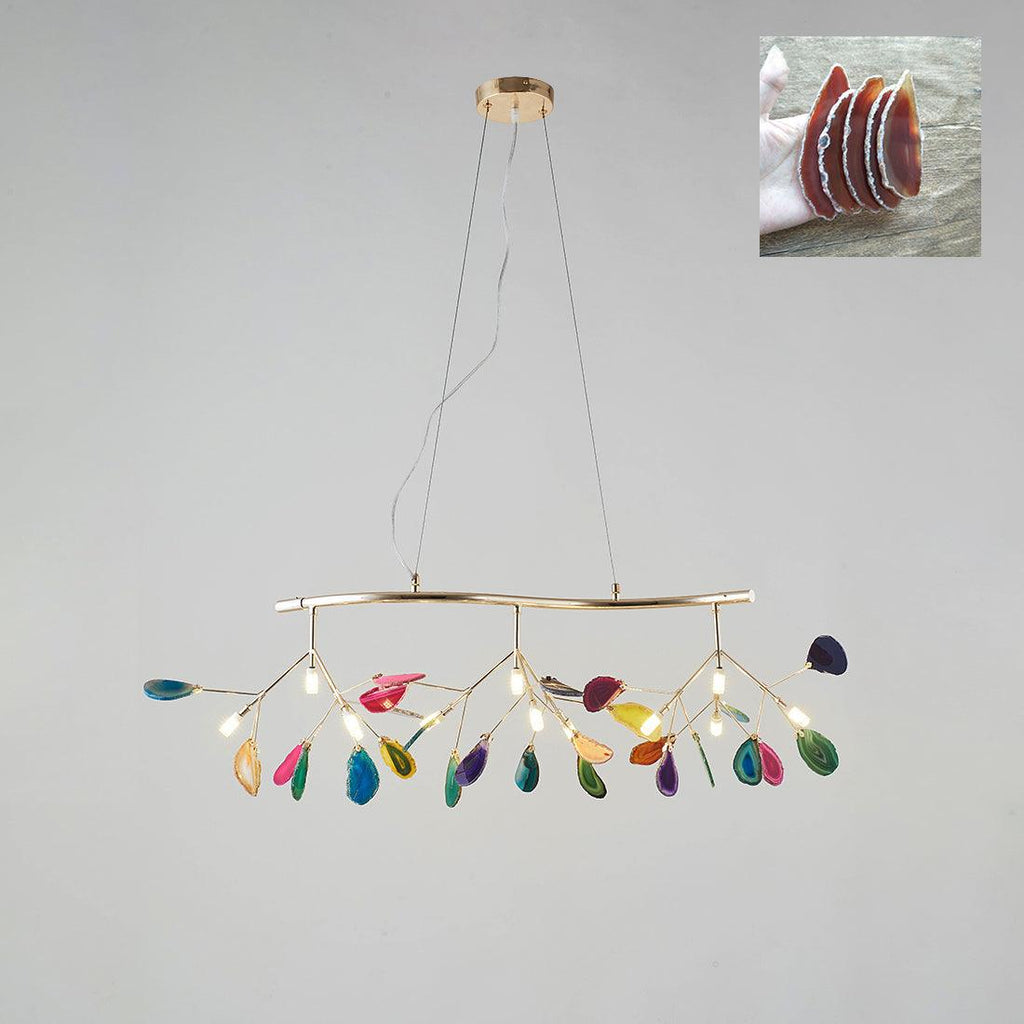 Dunselholm Agate Chandelier-Moonnatur