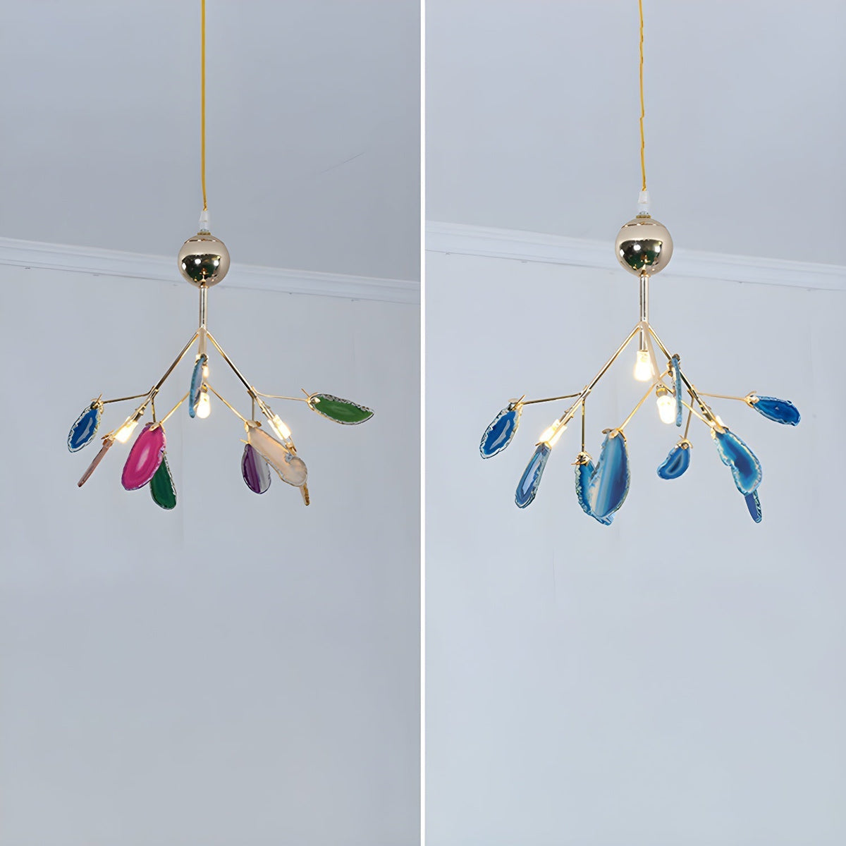 Dunselholm Agate Chandelier-Moonnatur