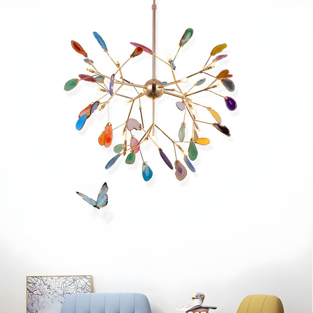 Dunselholm Agate Chandelier-Moonnatur