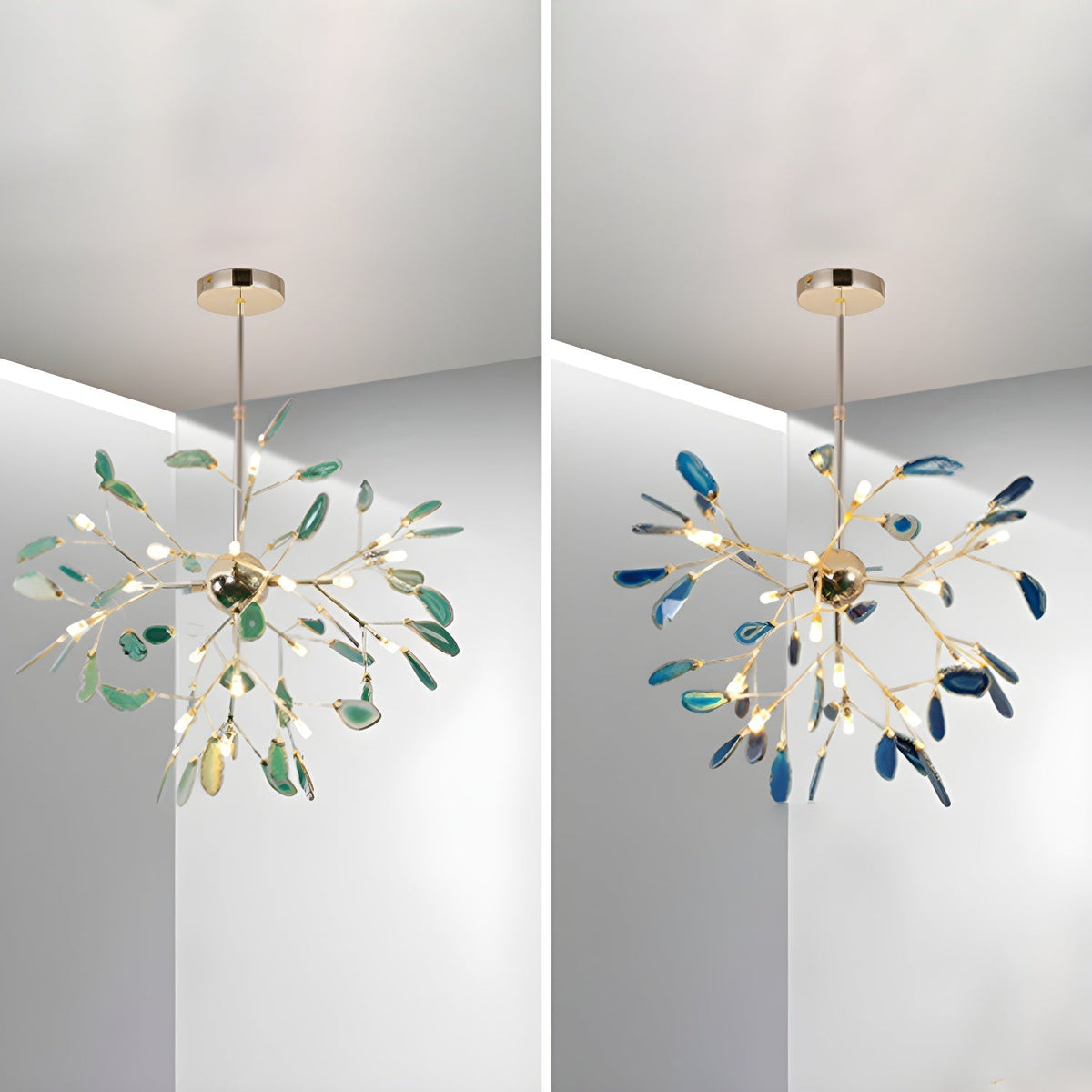 Dunselholm Agate Chandelier-Moonnatur