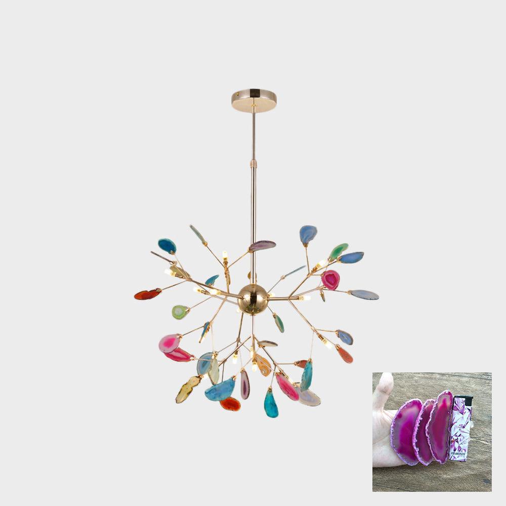 Dunselholm Agate Chandelier-Moonnatur