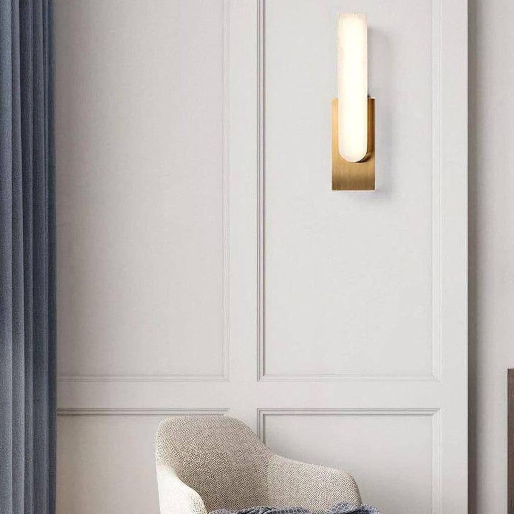 Cumberis Alabaster Wall Light-Moonnatur