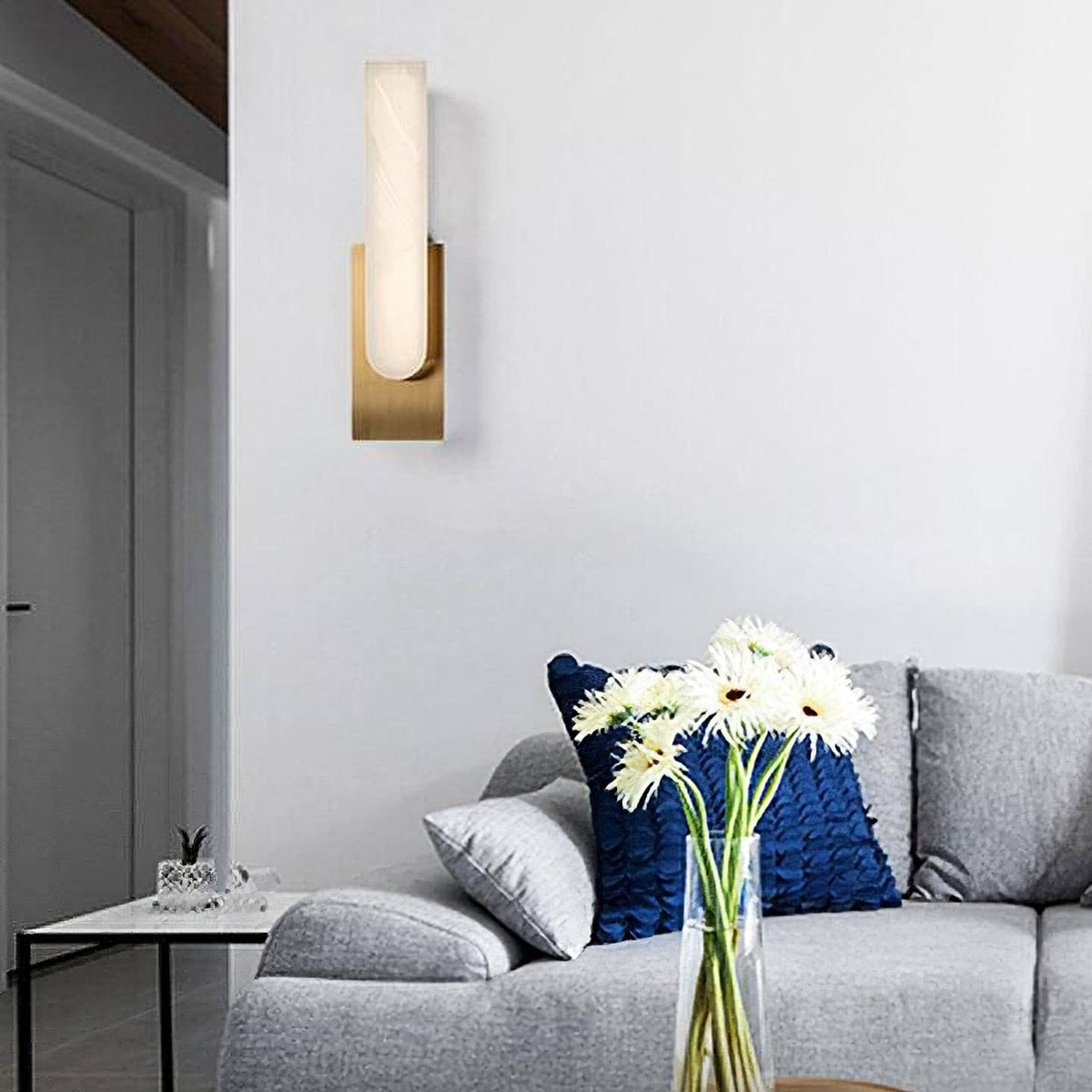 Cumberis Alabaster Wall Light-Moonnatur