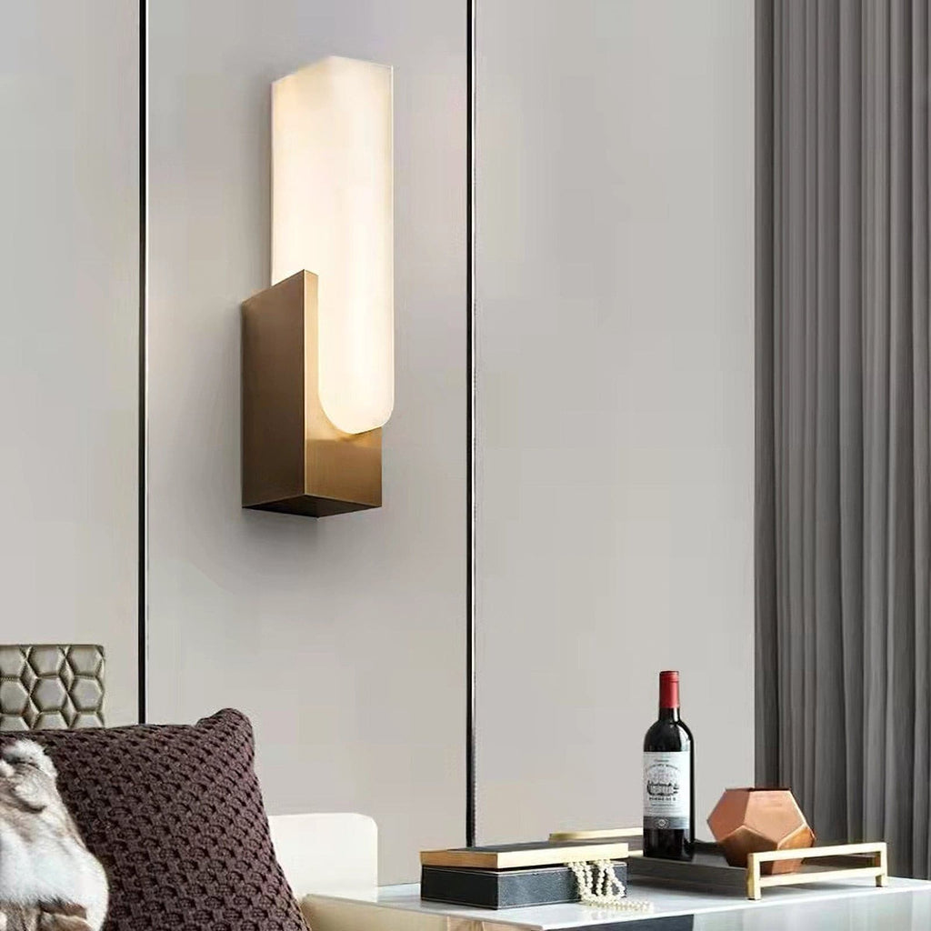 Cumberis Alabaster Wall Light-Moonnatur