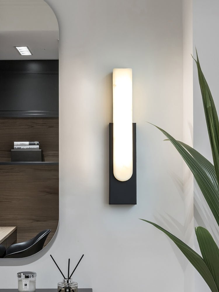 Valdenwell Alabaster Wall Light-Moonnatur