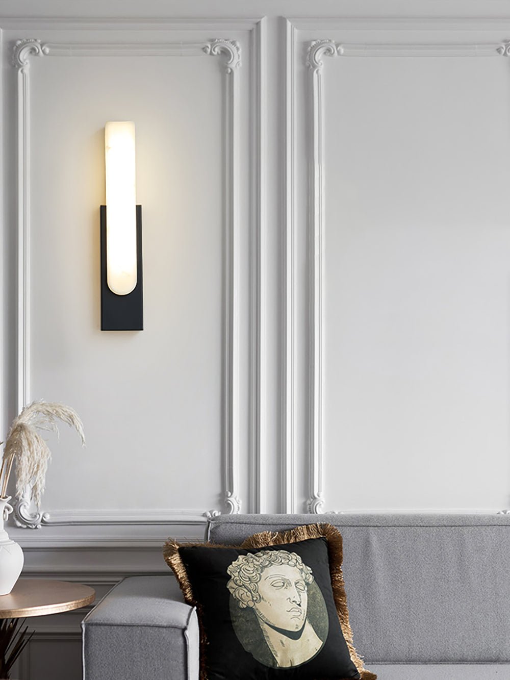 Valdenwell Alabaster Wall Light-Moonnatur
