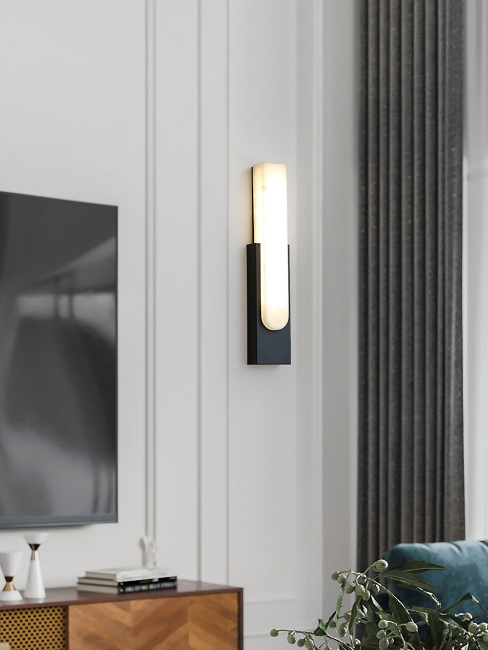 Valdenwell Alabaster Wall Light-Moonnatur