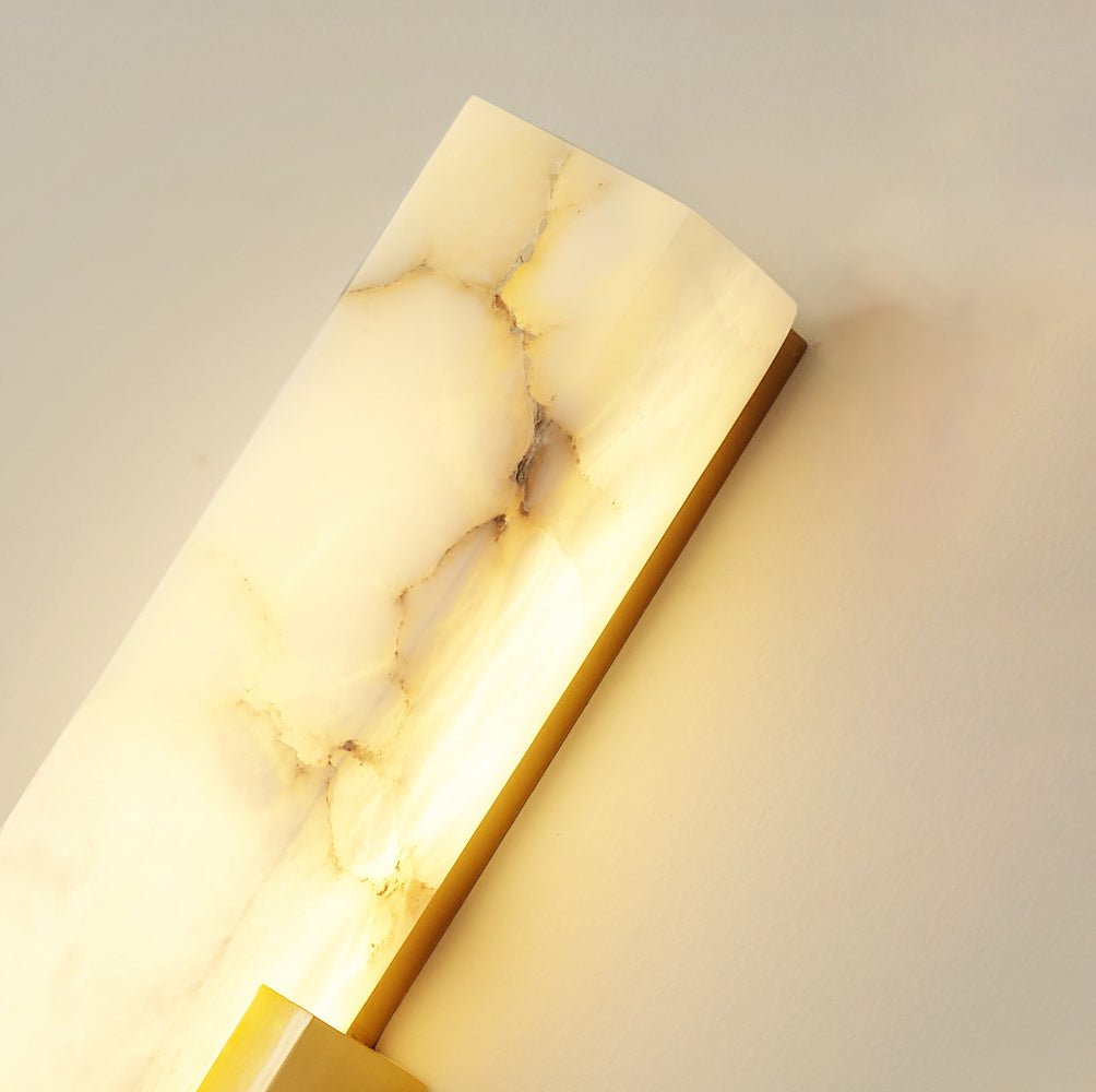 Valdenwell Alabaster Wall Light-Moonnatur