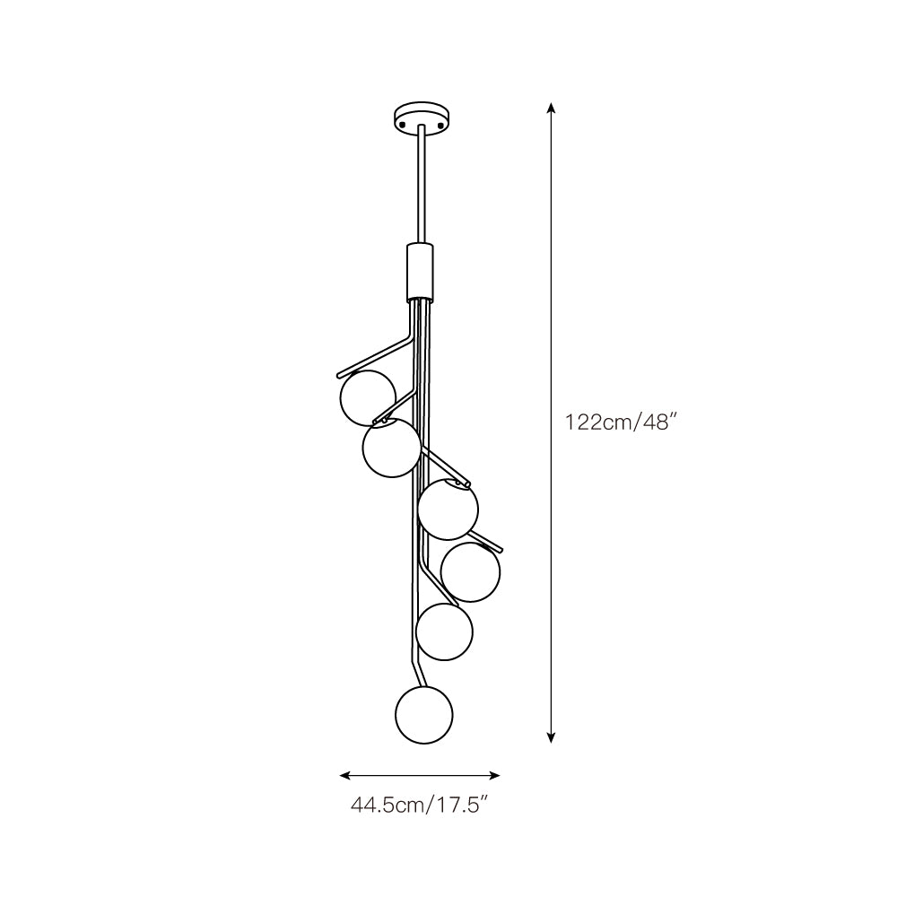 Rovenenis Glass Pendant Light-Moonnatur