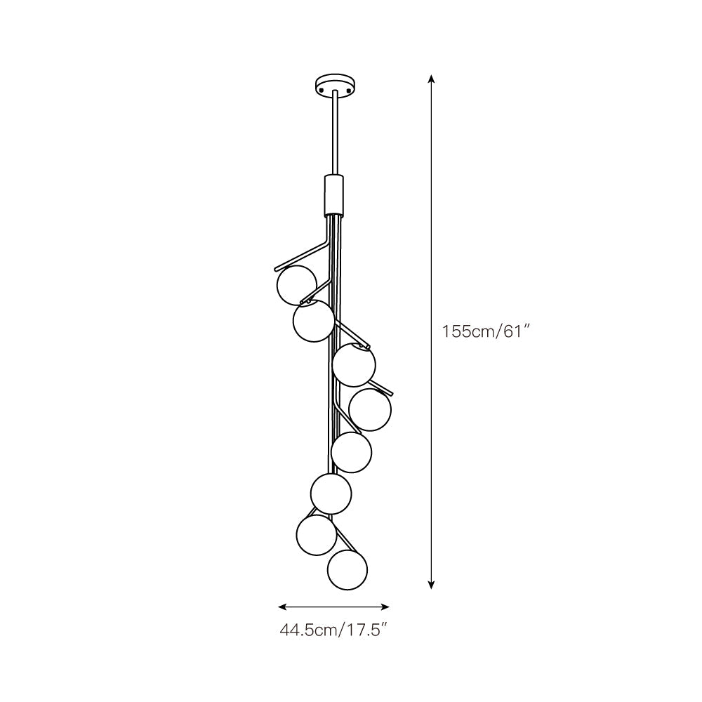 Rovenenis Glass Pendant Light-Moonnatur