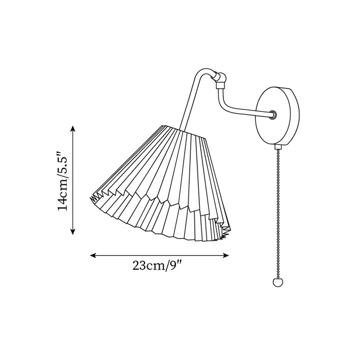 Nethenis Fabric Wall Light-Moonnatur