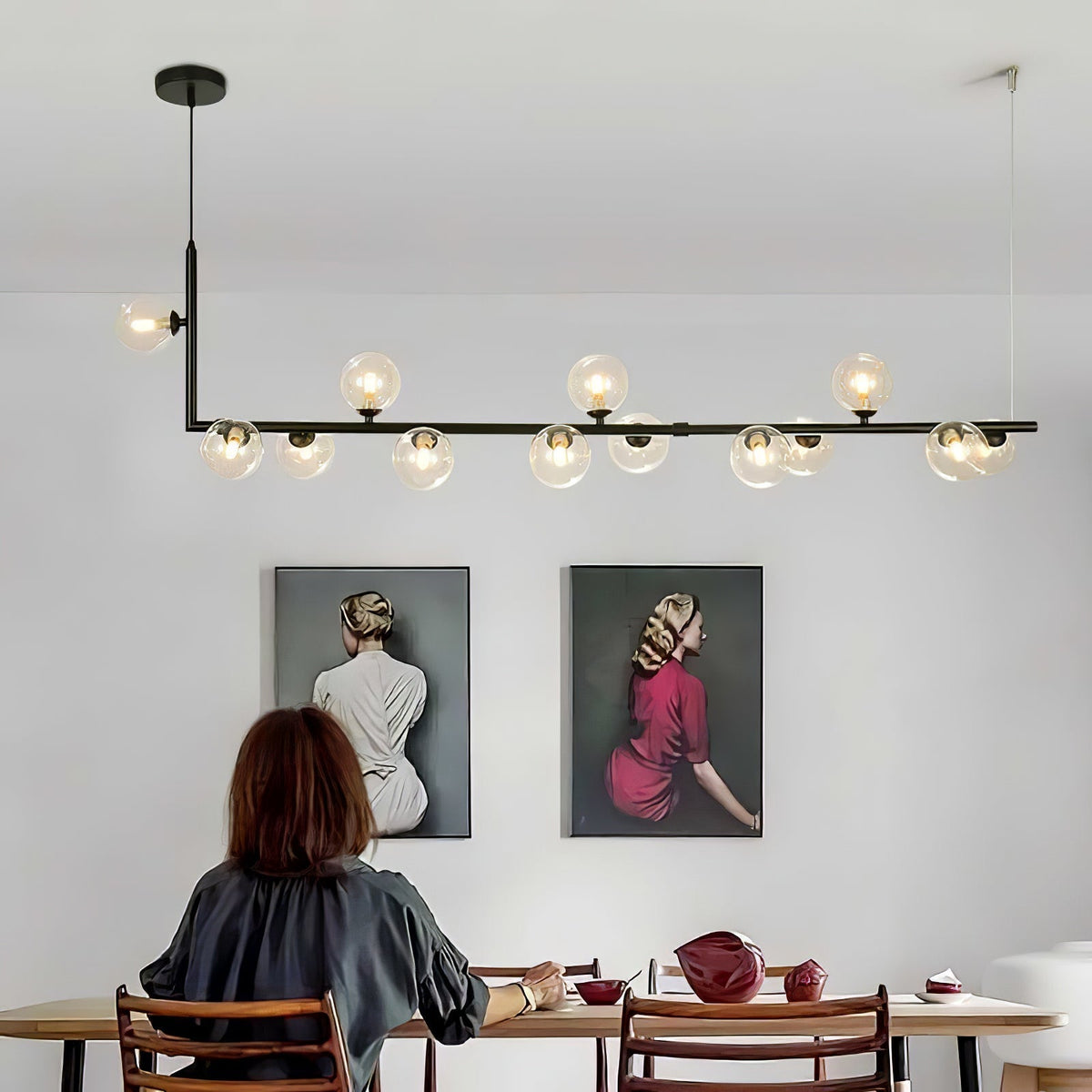 Mireth Glass Chandelier-Moonnatur