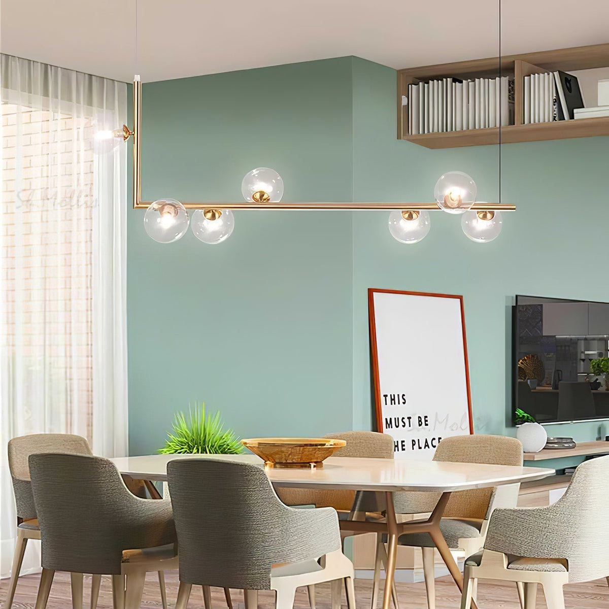 Mireth Glass Chandelier-Moonnatur