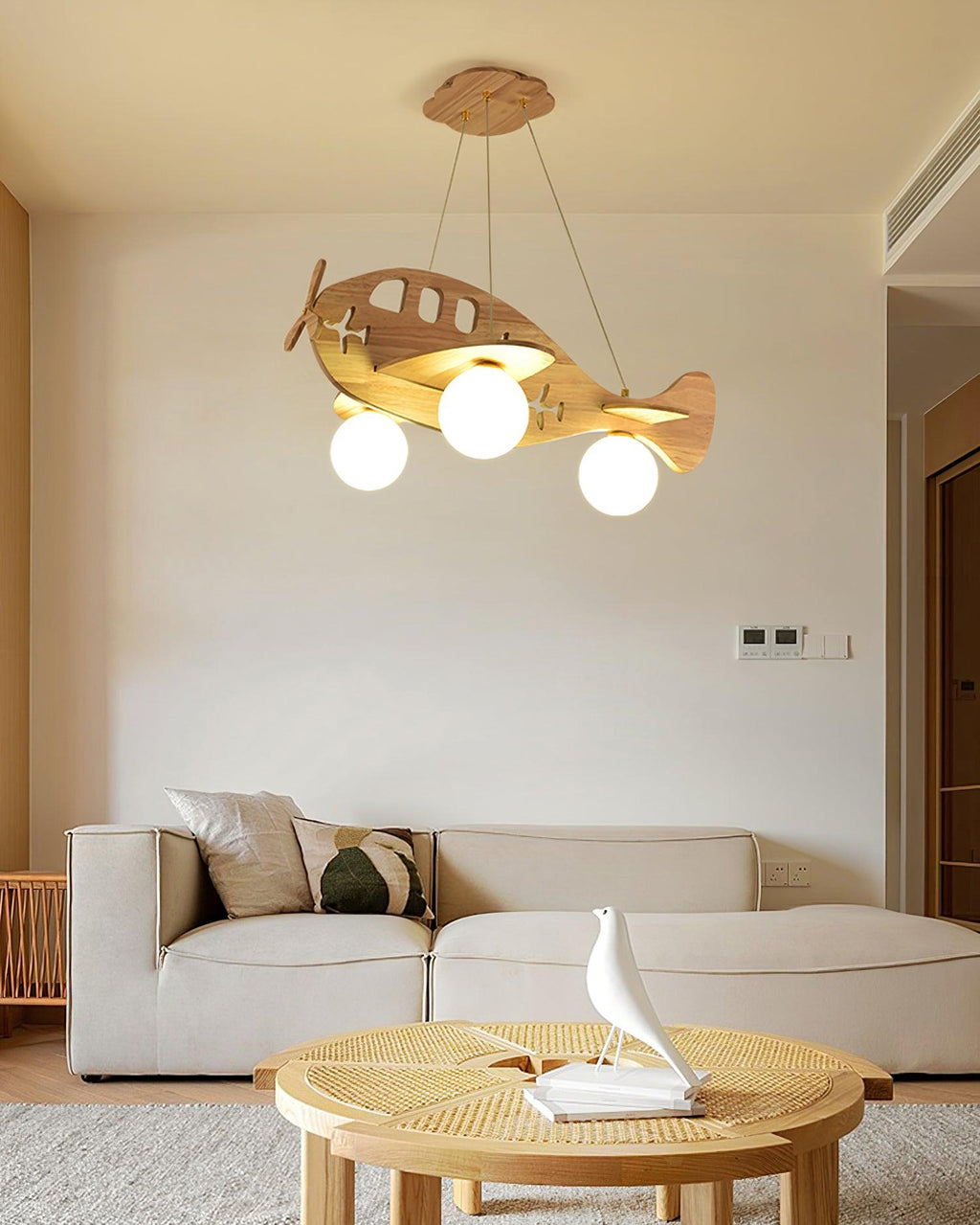 Baldenia Wood Pendant Light-Moonnatur
