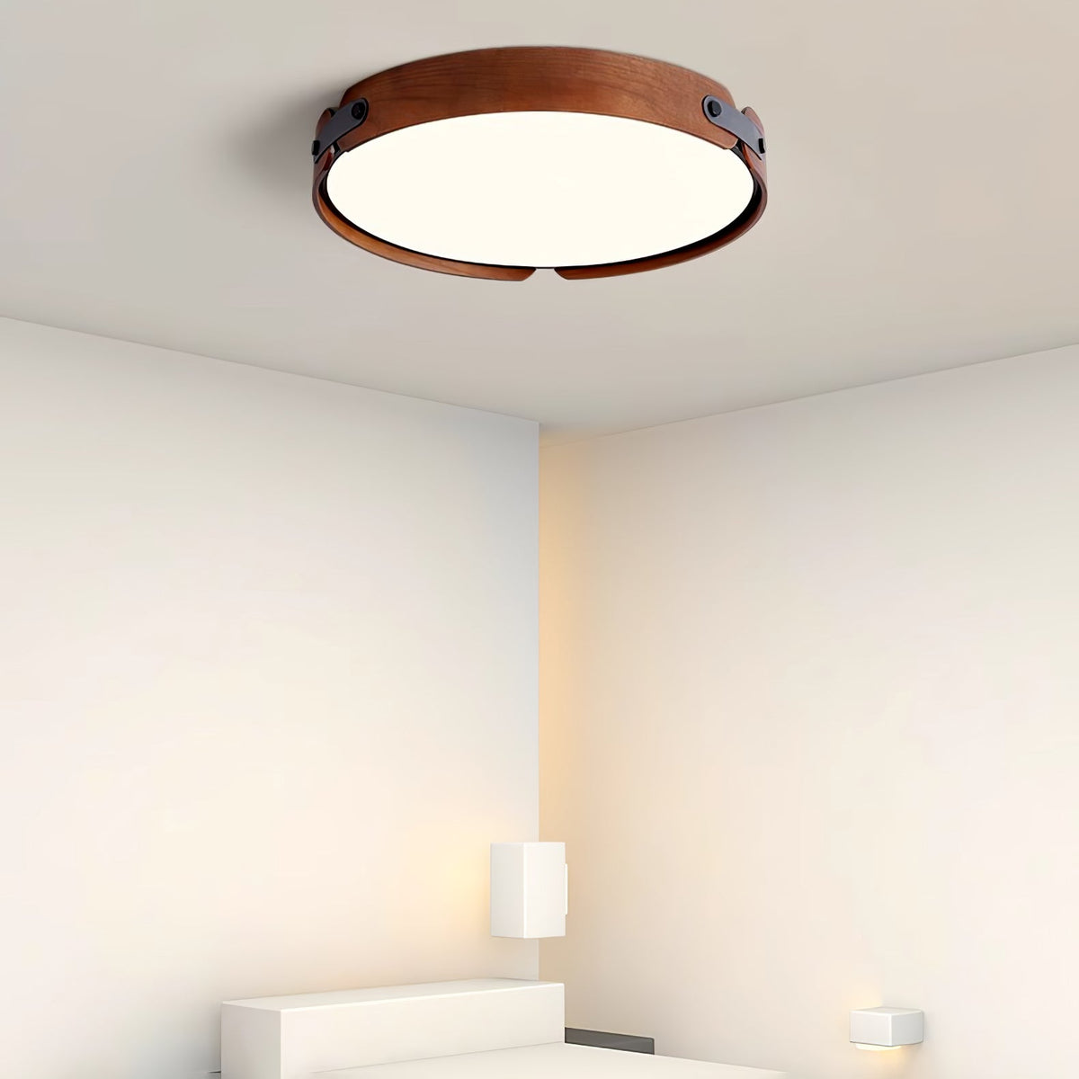 Qeroma Wood Ceiling Light-Moonnatur