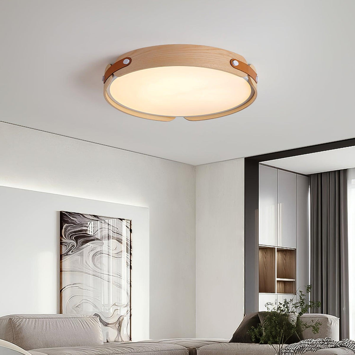 Ordeloria Wood Ceiling Light-Moonnatur