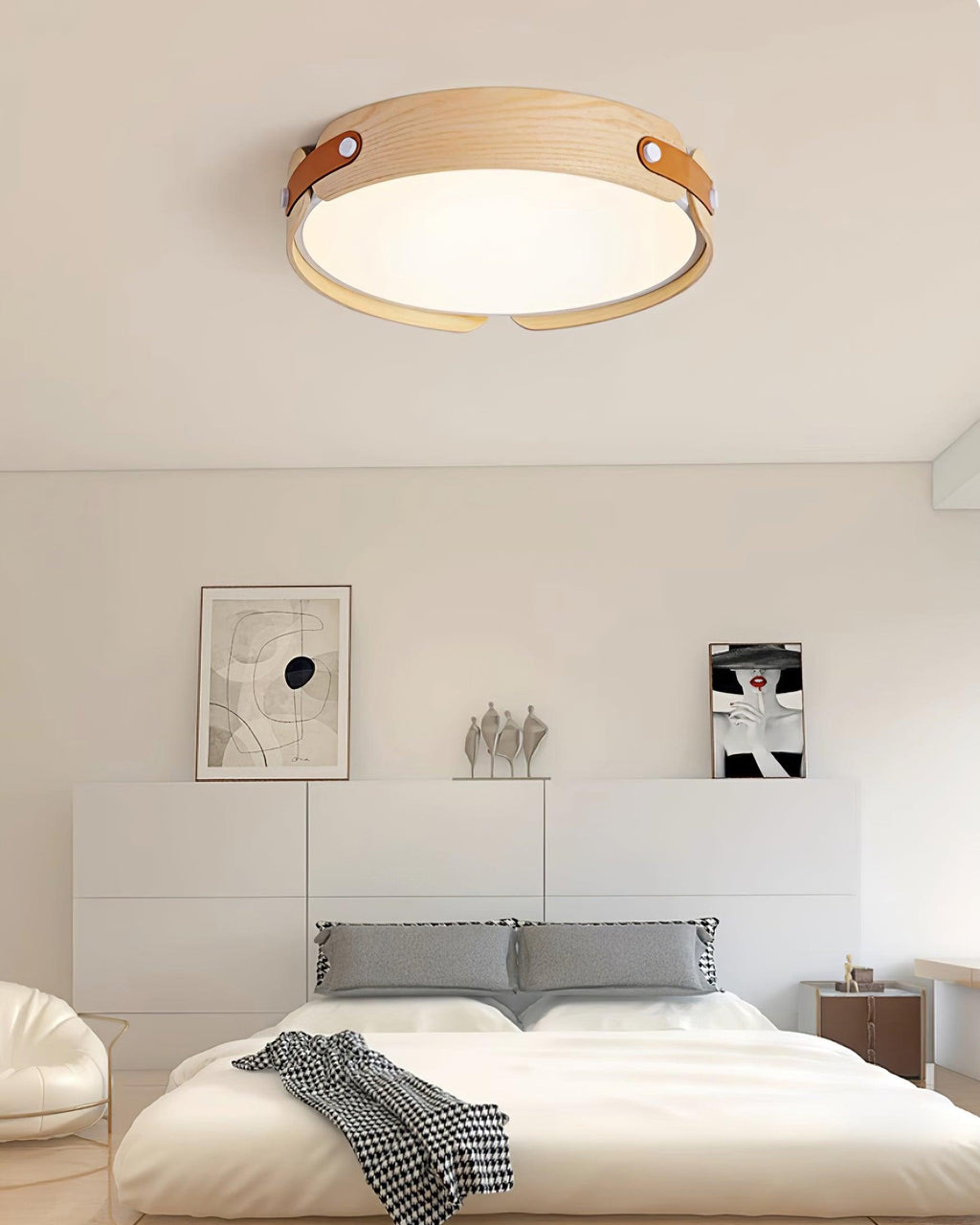 Qeroma Wood Ceiling Light-Moonnatur