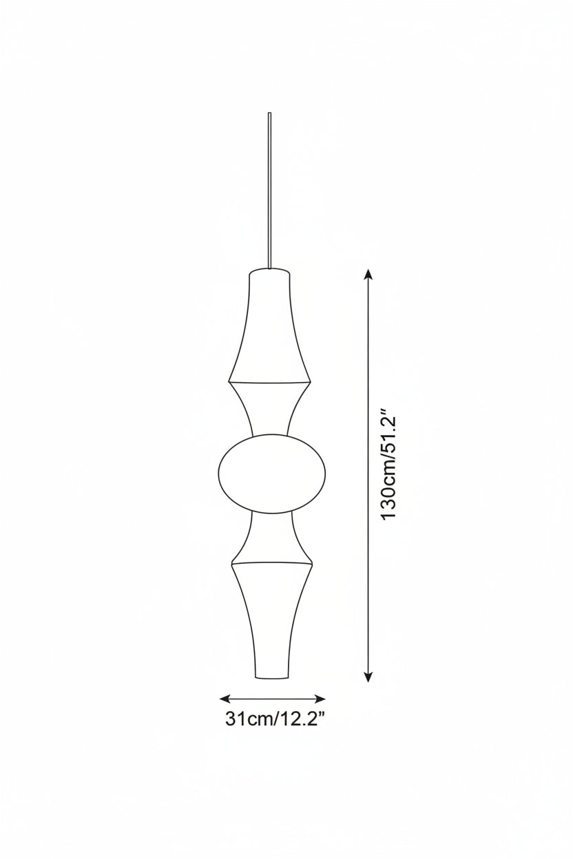 Tildenmoss Paper Pendant Light-Moonnatur