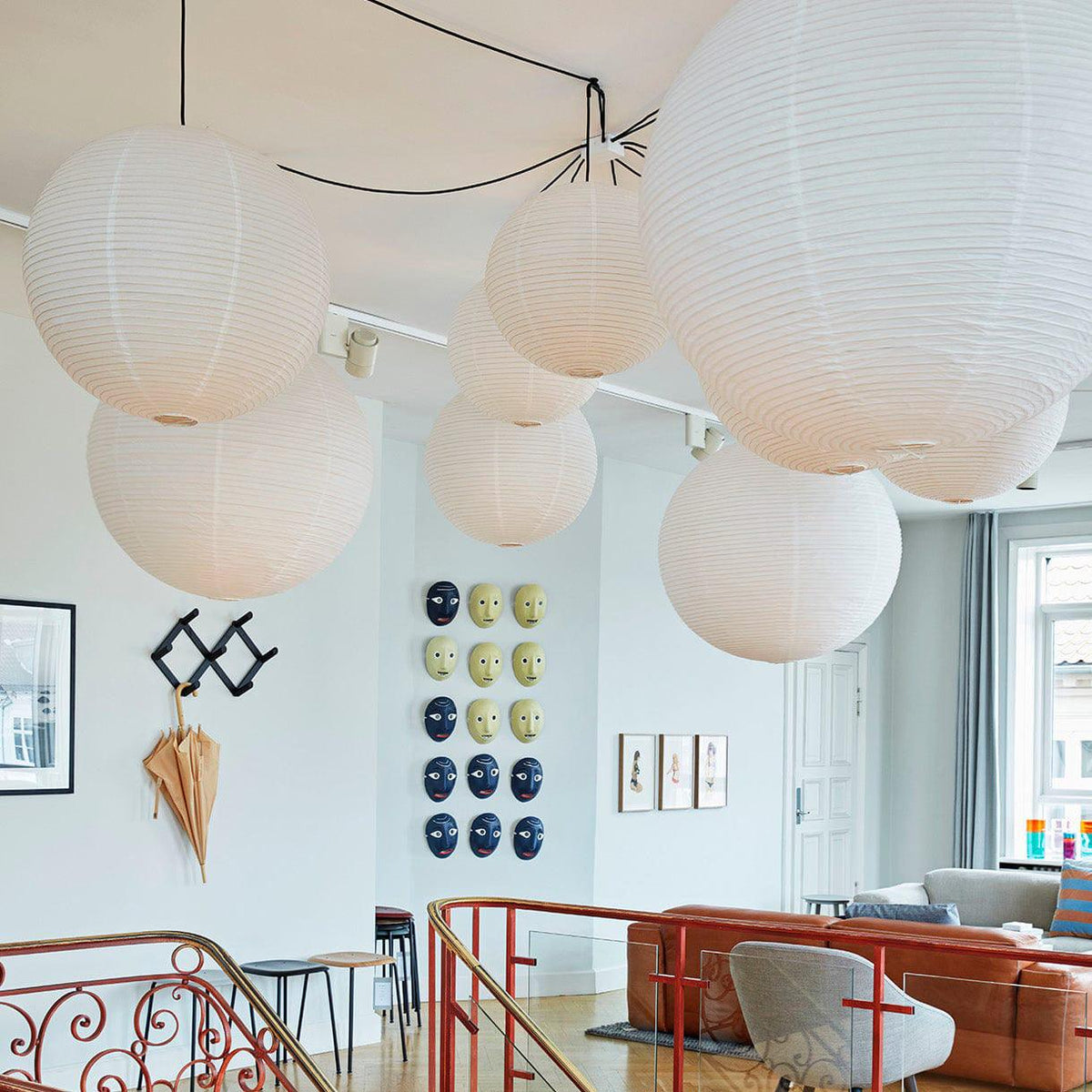 Tildenelle Paper Pendant Light-Moonnatur