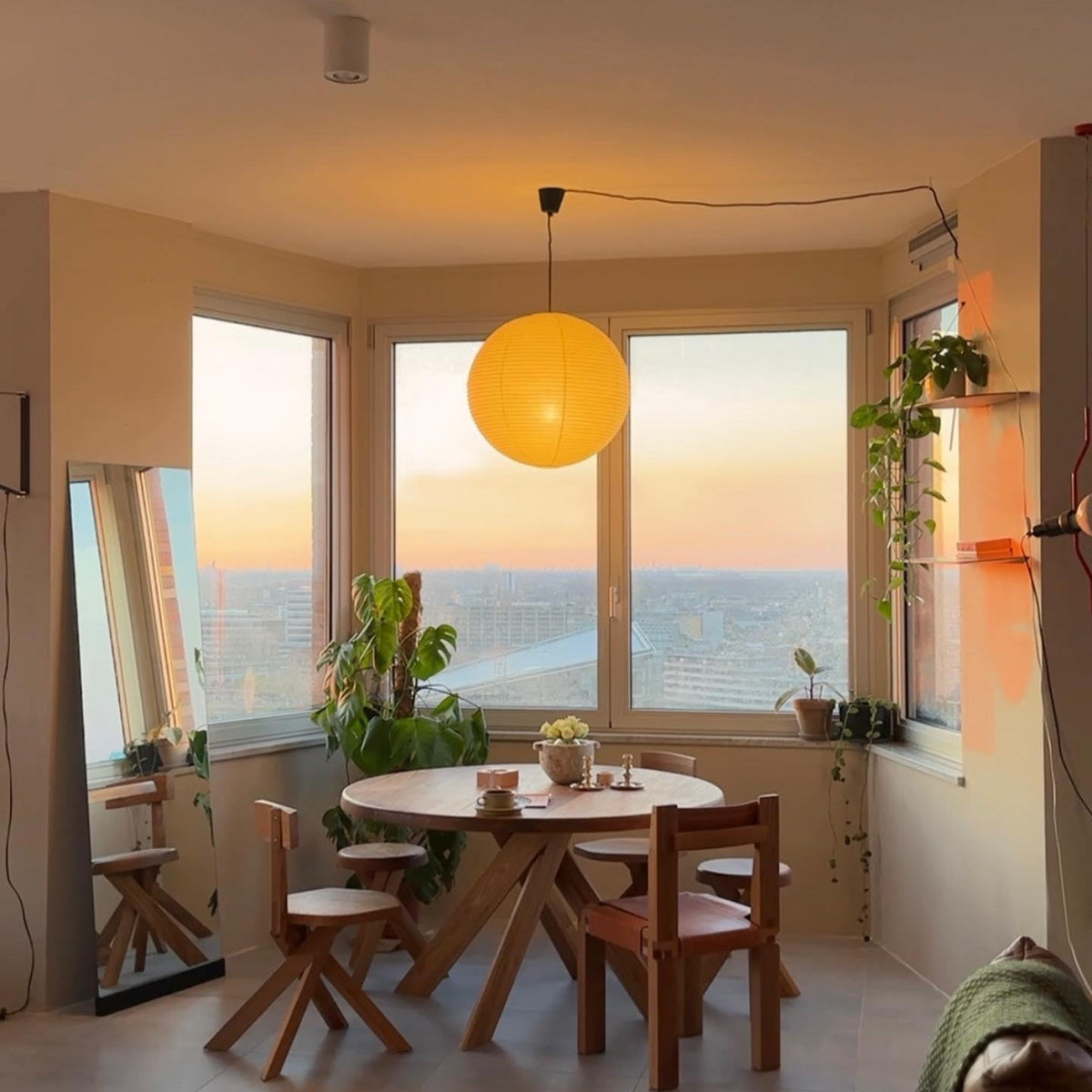 Tildenelle Paper Pendant Light-Moonnatur