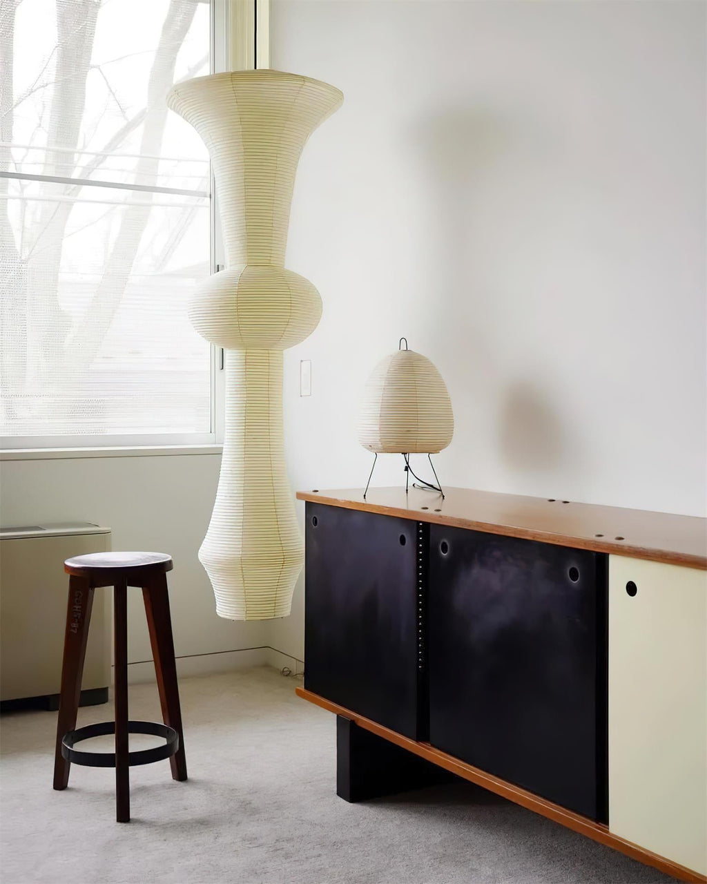 Tildenmoss Paper Pendant Light-Moonnatur