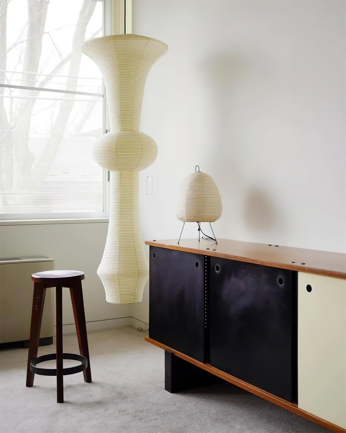 Tildenmoss Paper Pendant Light-Moonnatur