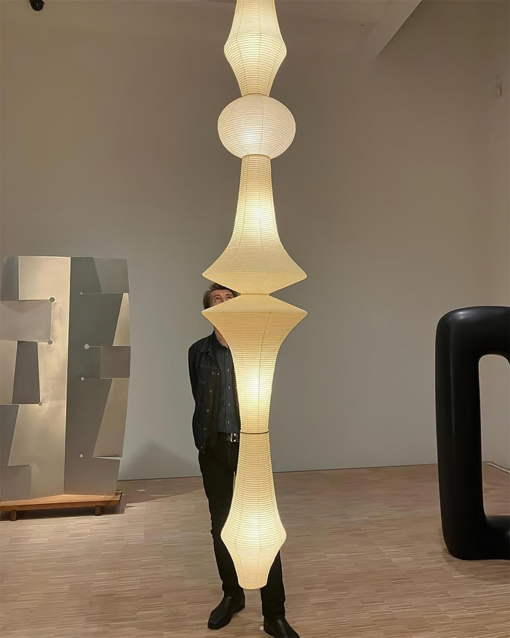Tildenmoss Paper Pendant Light-Moonnatur