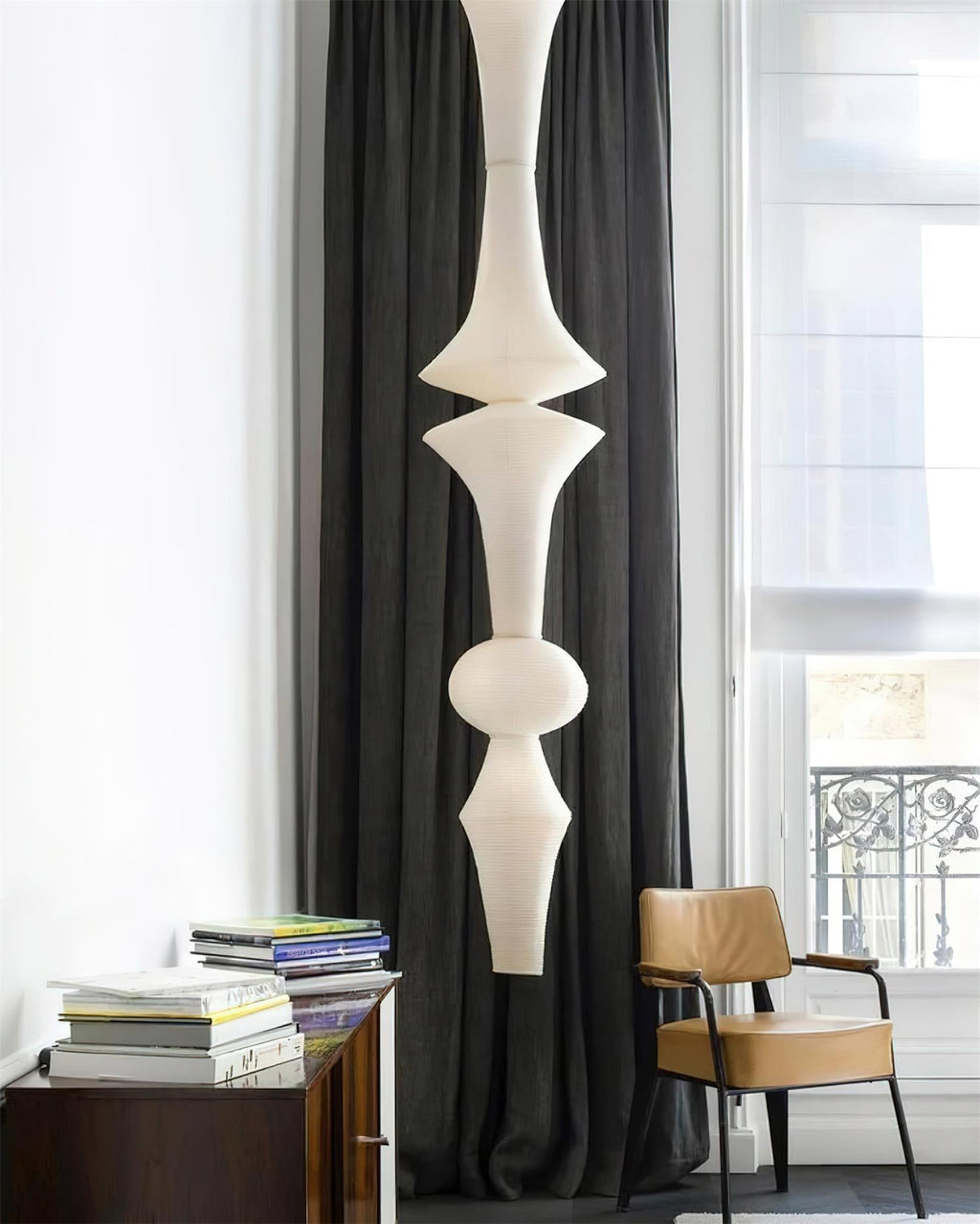 Tildenmoss Paper Pendant Light-Moonnatur