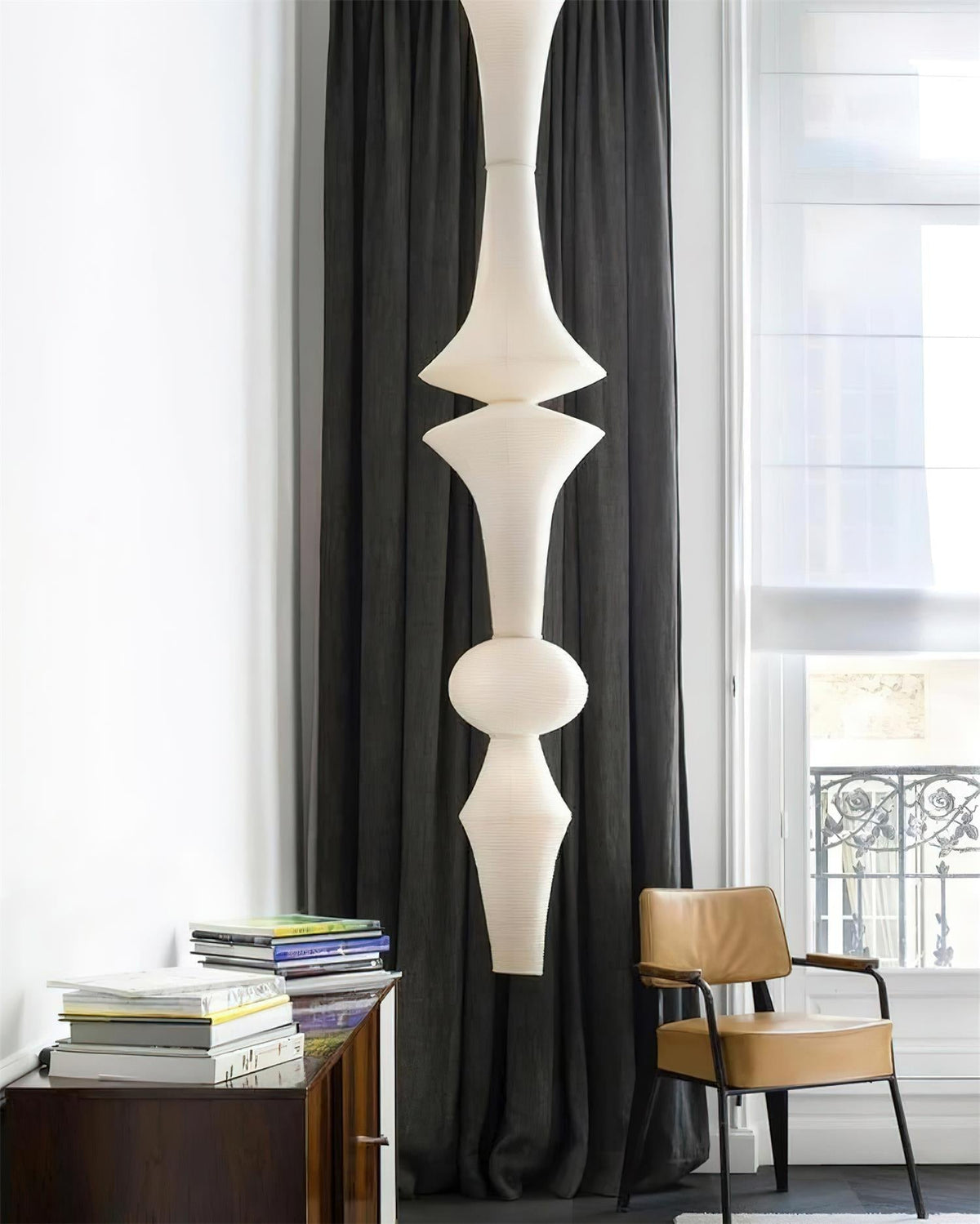 Tildenmoss Paper Pendant Light-Moonnatur