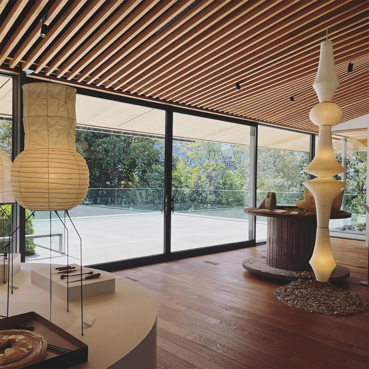 Tildenmoss Paper Pendant Light-Moonnatur