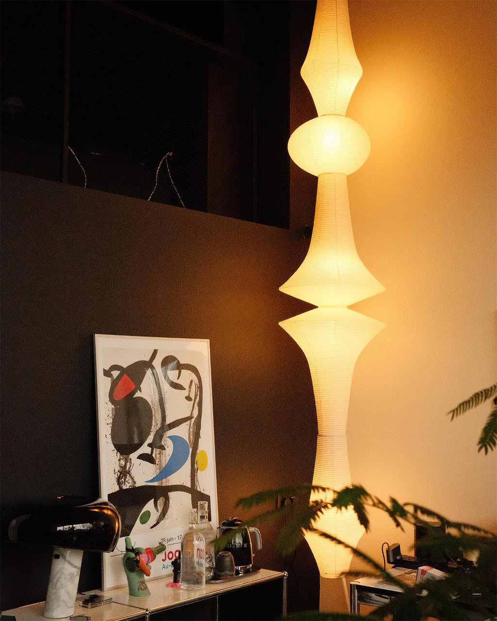 Tildenmoss Paper Pendant Light-Moonnatur