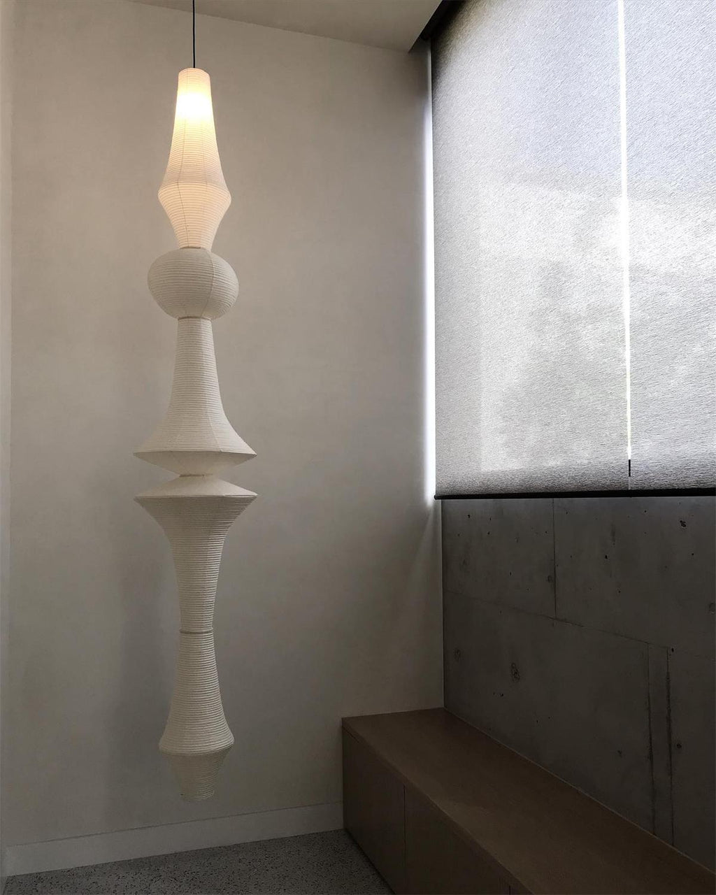 Tildenmoss Paper Pendant Light-Moonnatur