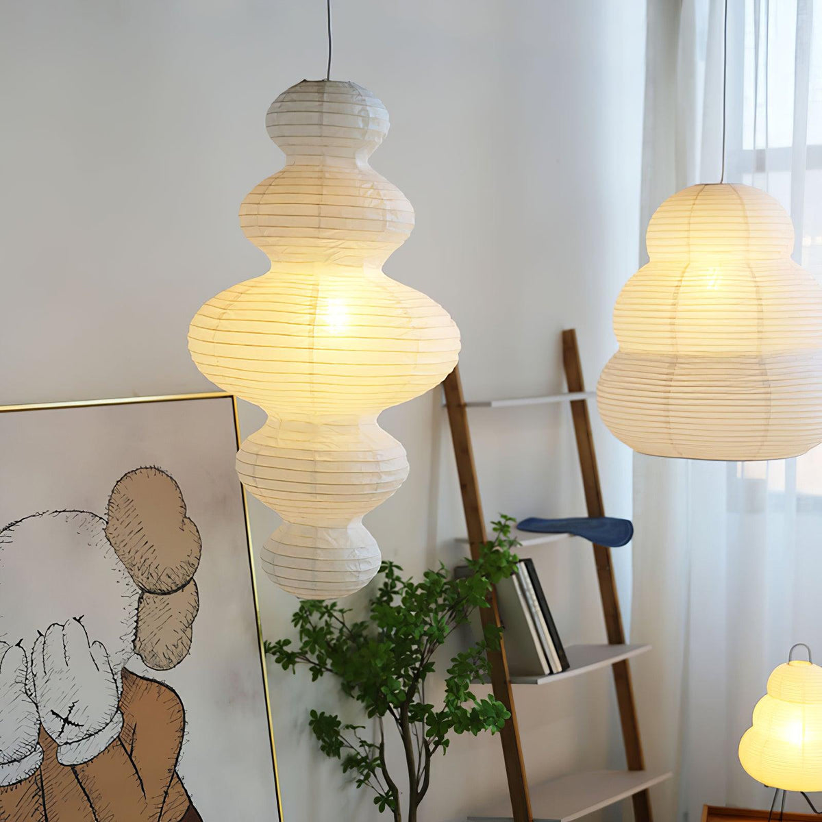 Penrellyn Paper Pendant Light-Moonnatur