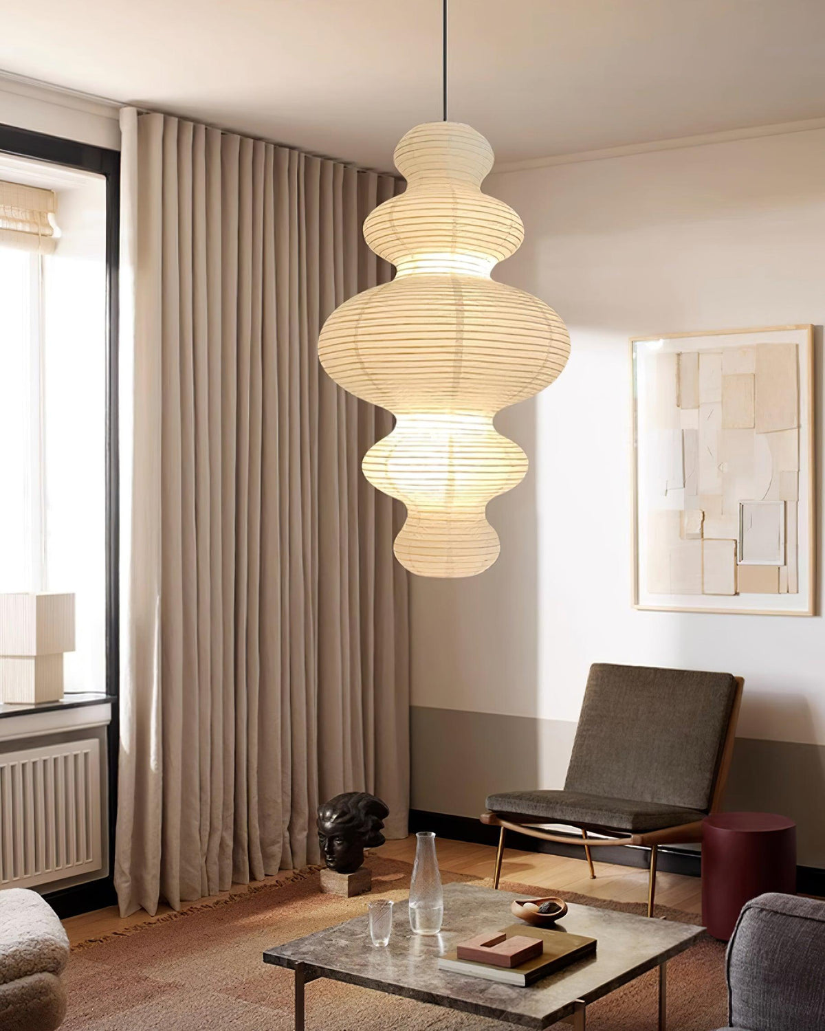 Penrellyn Paper Pendant Light-Moonnatur