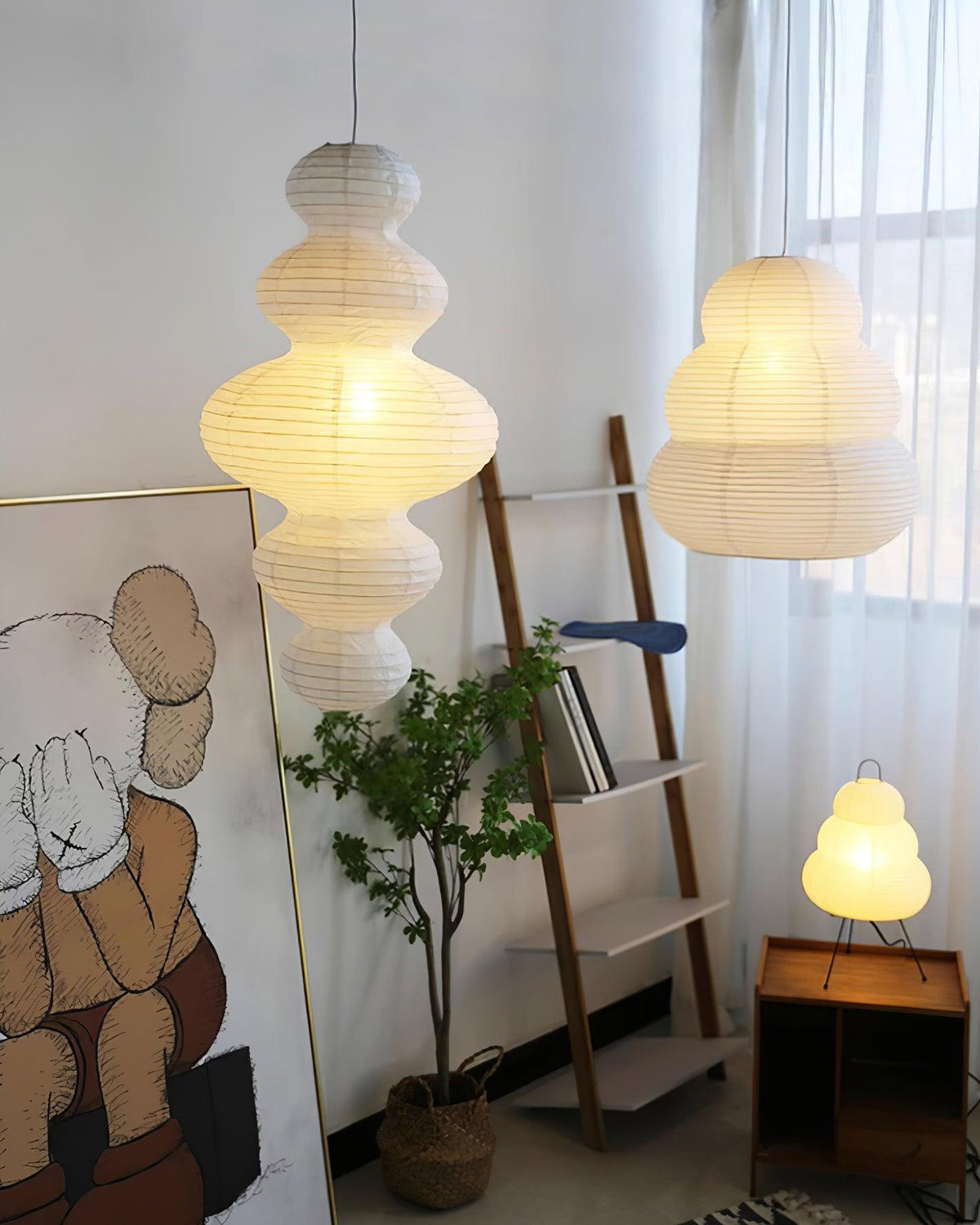 Penrellyn Paper Pendant Light-Moonnatur