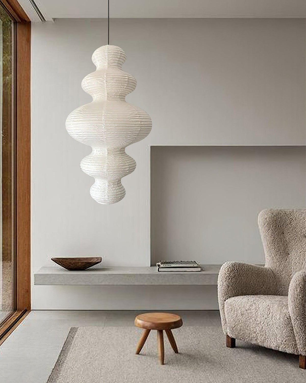 Penrellyn Paper Pendant Light-Moonnatur