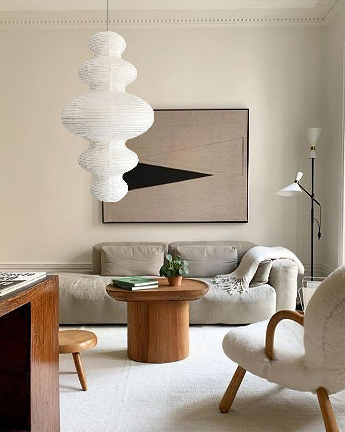 Penrellyn Paper Pendant Light-Moonnatur