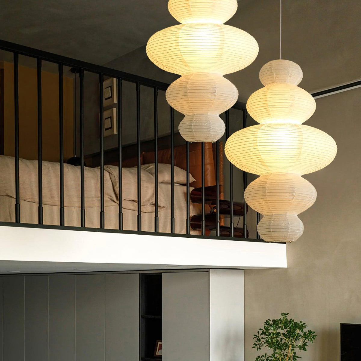 Penrellyn Paper Pendant Light-Moonnatur