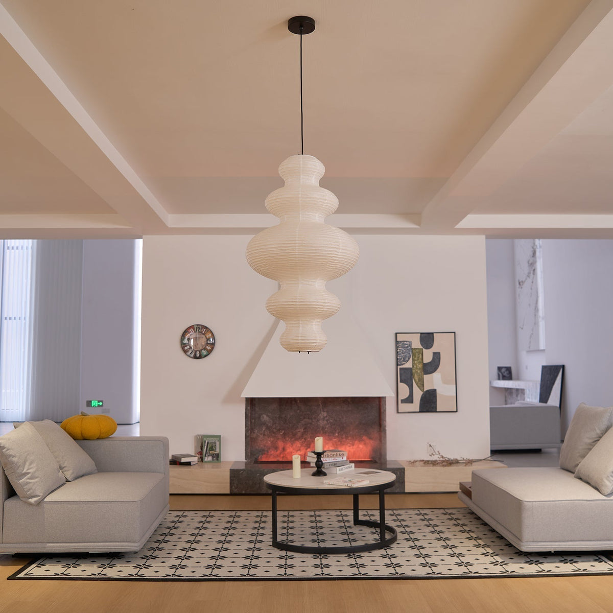 Penrellyn Paper Pendant Light-Moonnatur