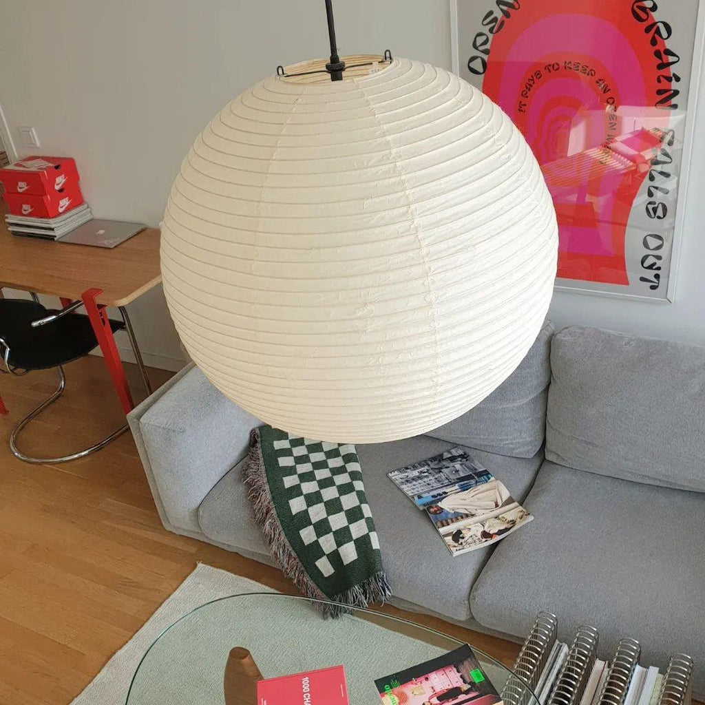 Dewavelle Paper Pendant Light-Moonnatur