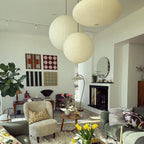 Dewavelle Paper Pendant Light-Moonnatur