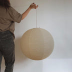 Dewavelle Paper Pendant Light-Moonnatur