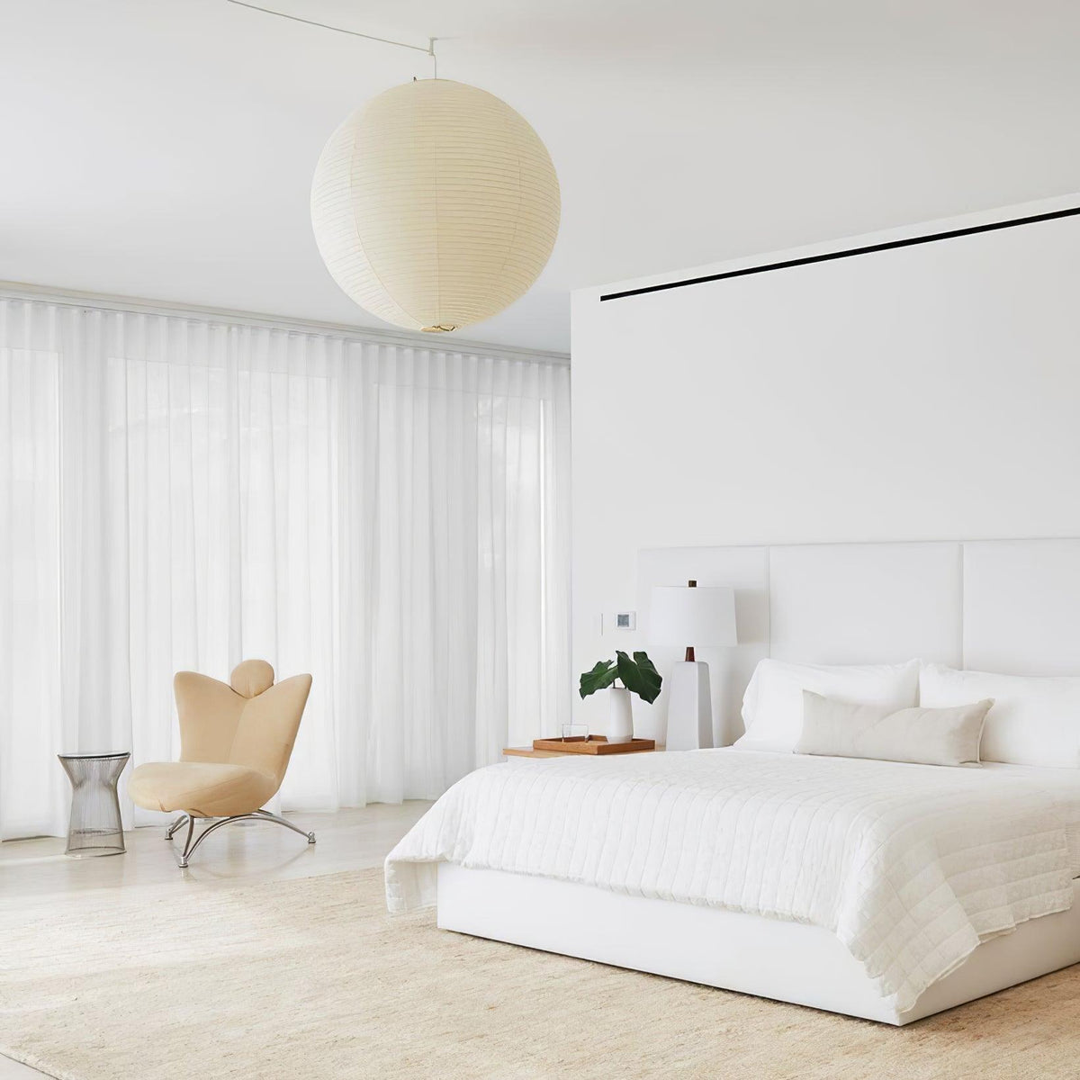 Dewavelle Paper Pendant Light-Moonnatur