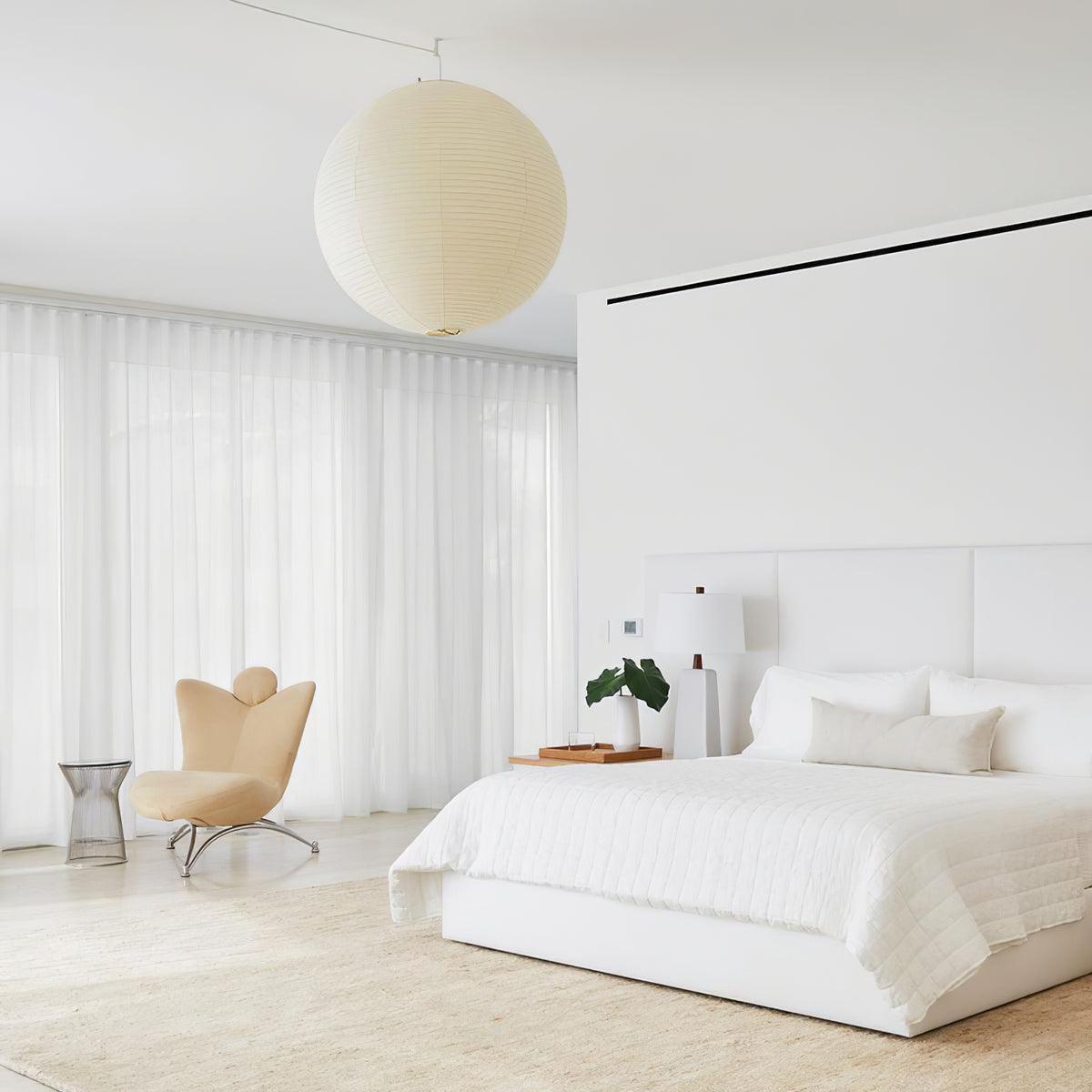 Dewavelle Paper Pendant Light-Moonnatur