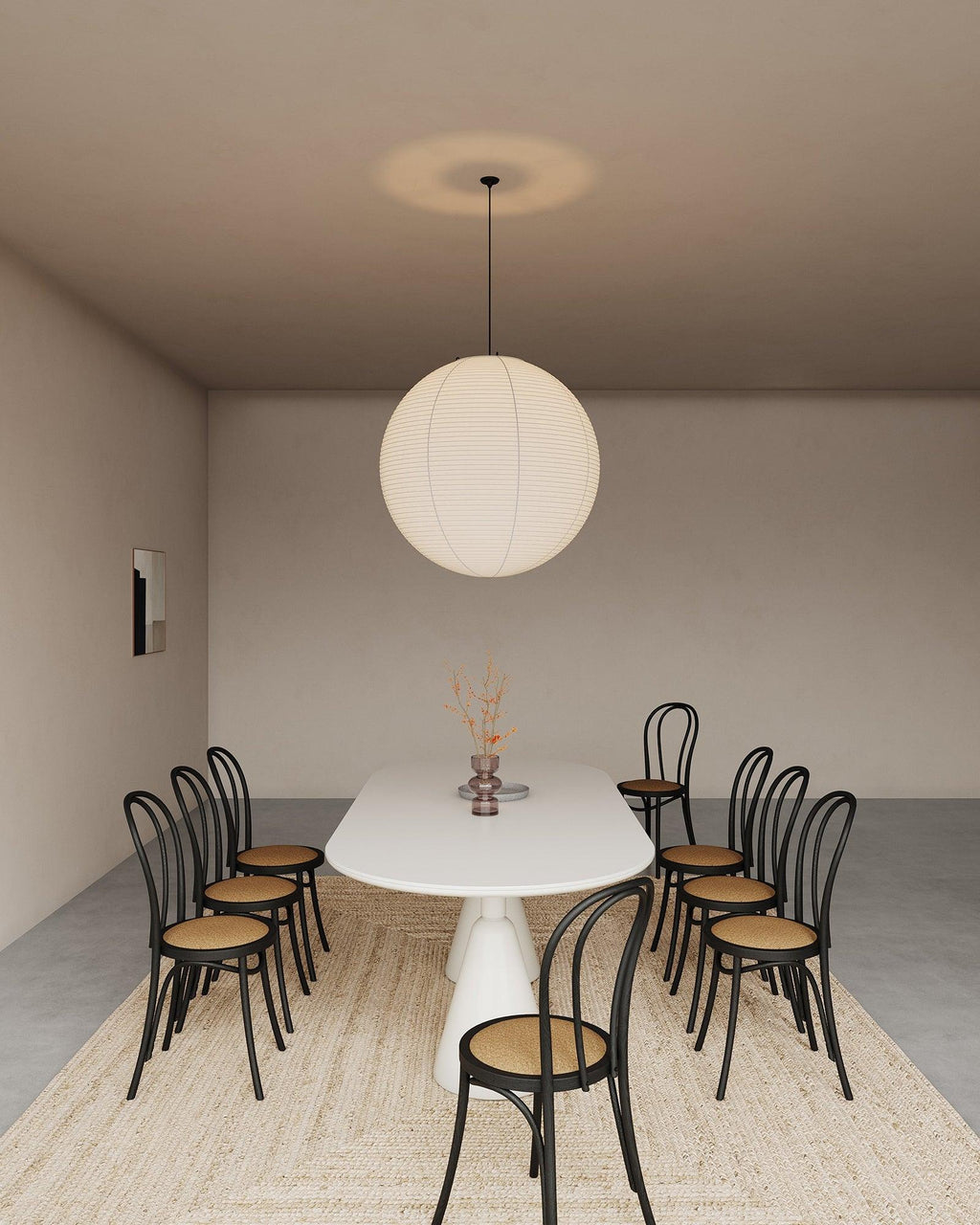 Dewavelle Paper Pendant Light-Moonnatur
