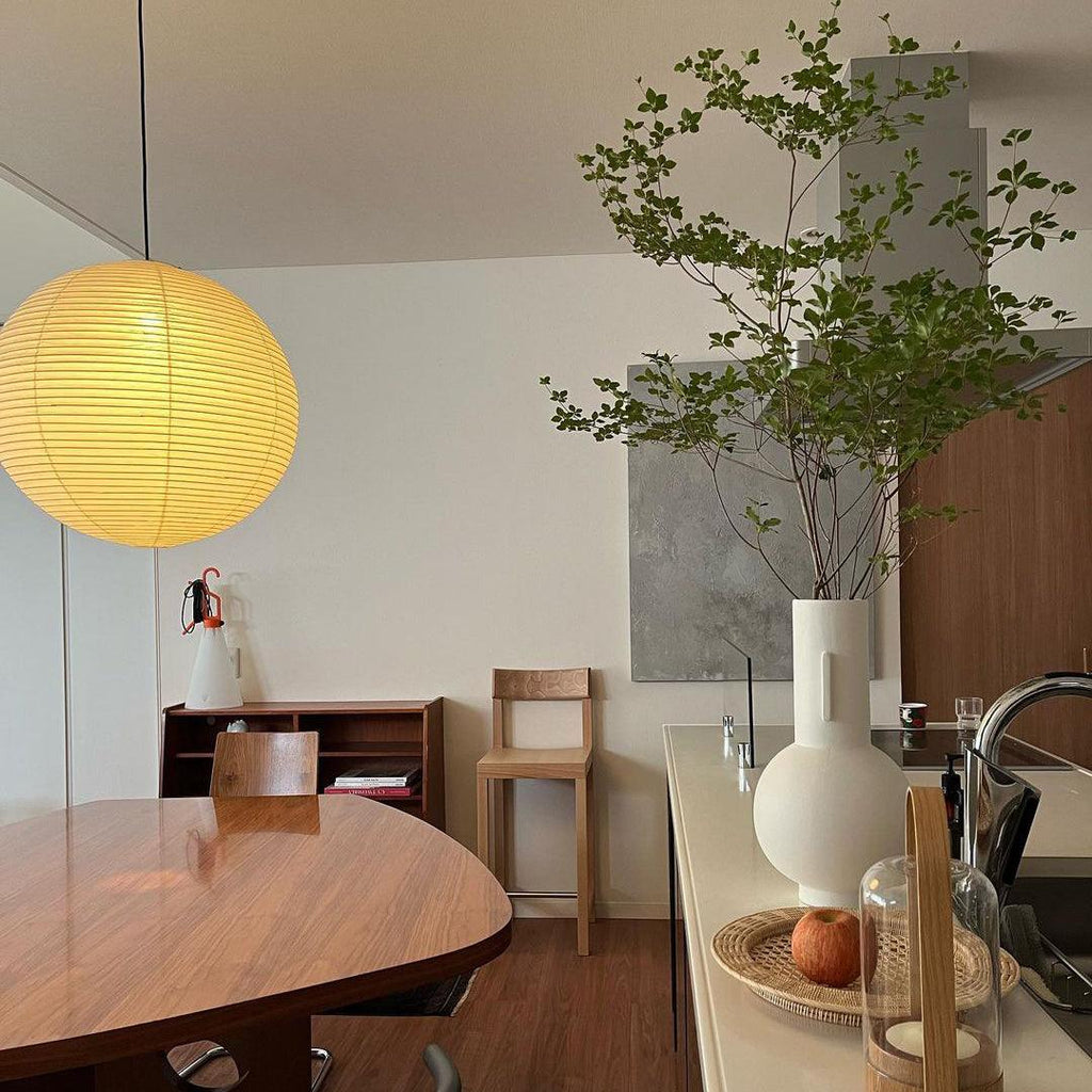Dewavelle Paper Pendant Light-Moonnatur