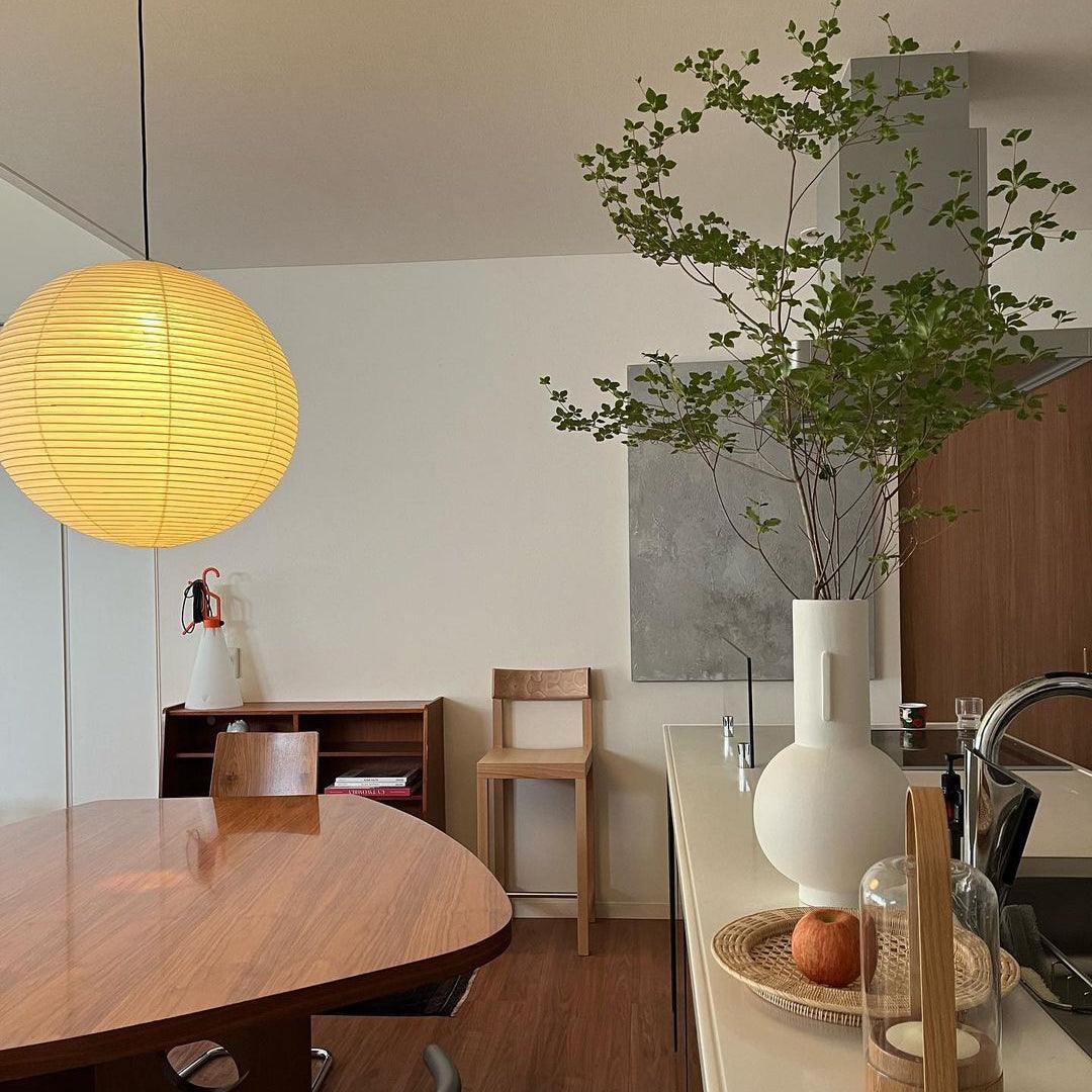 Dewavelle Paper Pendant Light-Moonnatur
