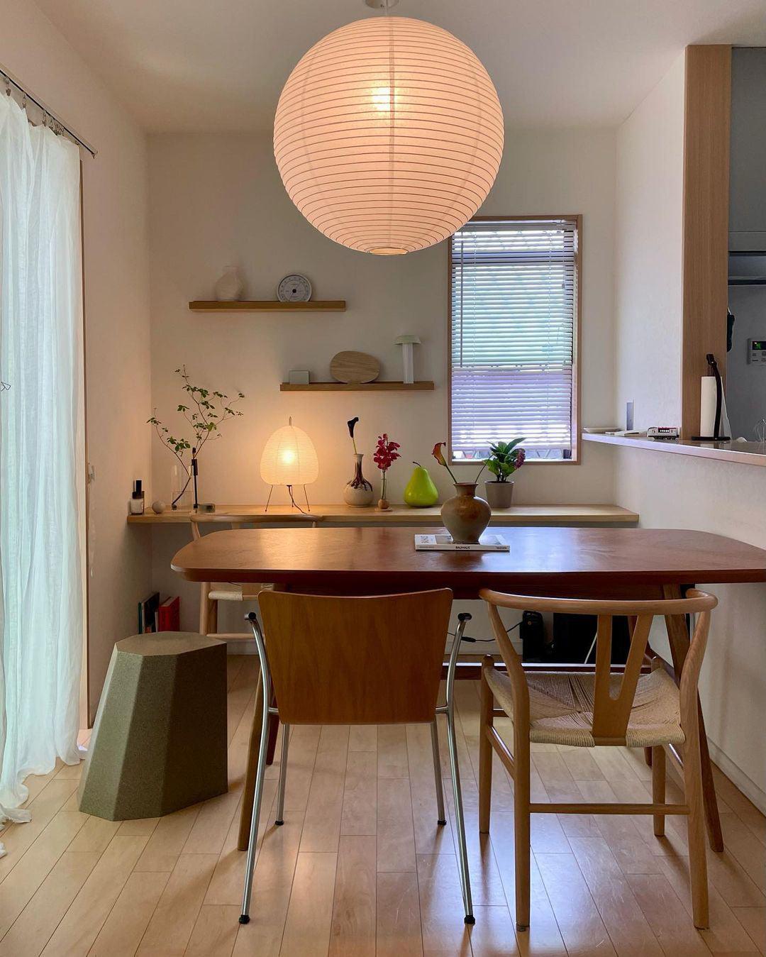 Dewavelle Paper Pendant Light-Moonnatur